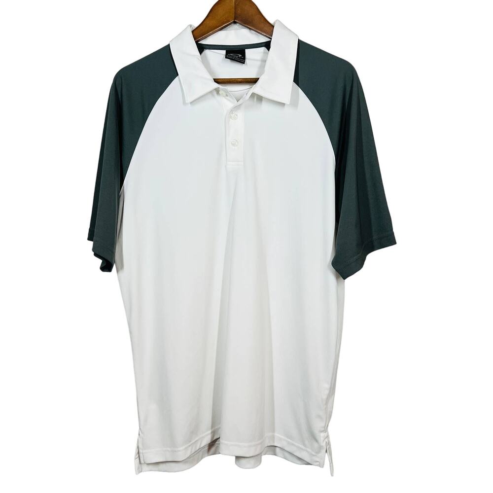 Oakley Polo Shirt Short Sleeve Casual Collar Black White - L